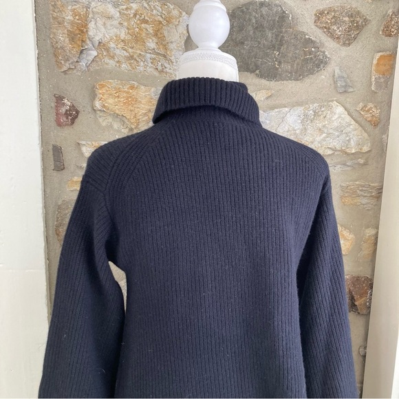 NWT Wool and recycled-cashmere turtleneck sweater-dress Black Womens Small $298 - Picture 10 of 16